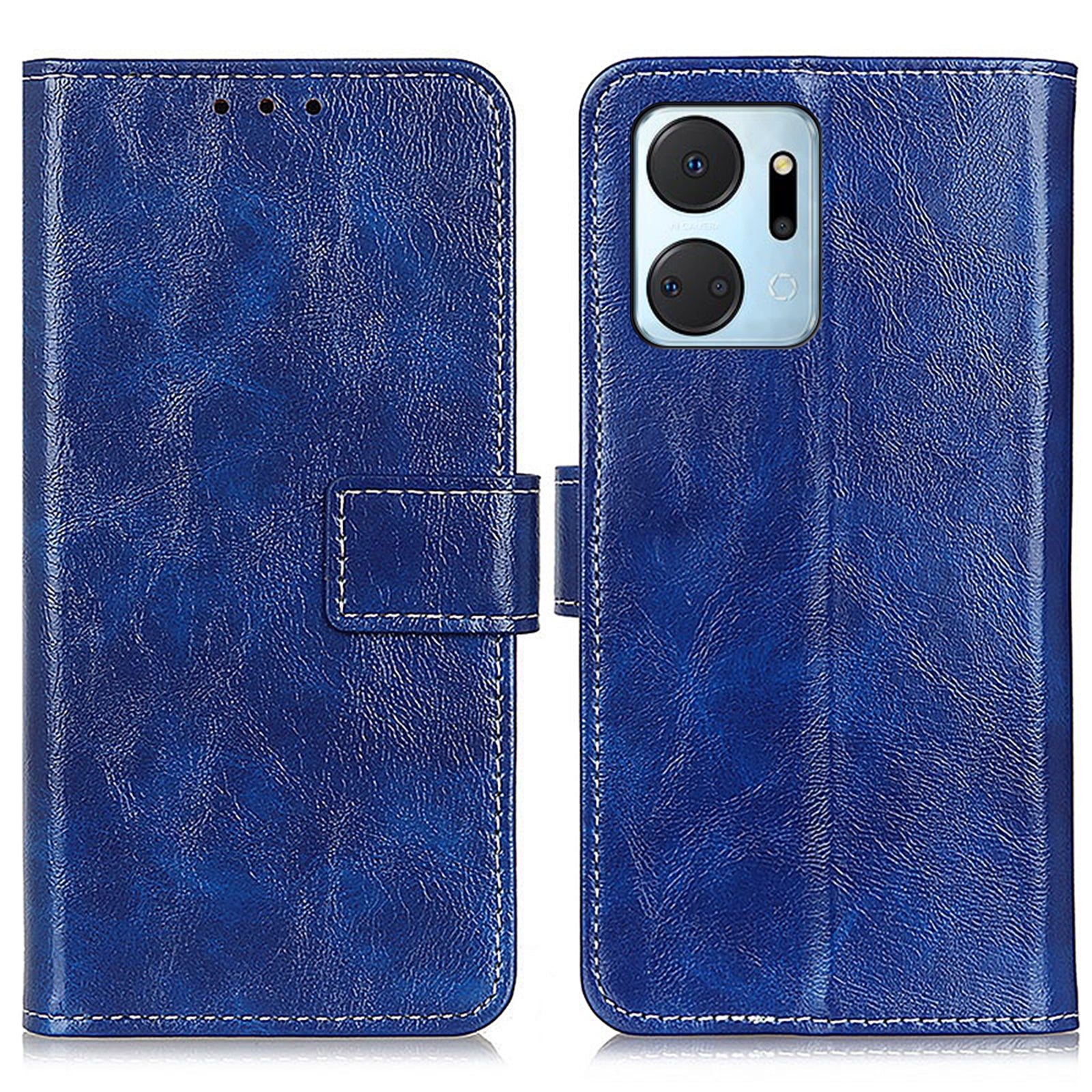 For Honor X7a 5G PU Leather Phone Wallet Case Stand Retro Crazy Horse Texture Phone Cover For Honor X7a 5G PU Leather Phone Wallet Case Stand Retro Crazy Horse Texture Phone Cover